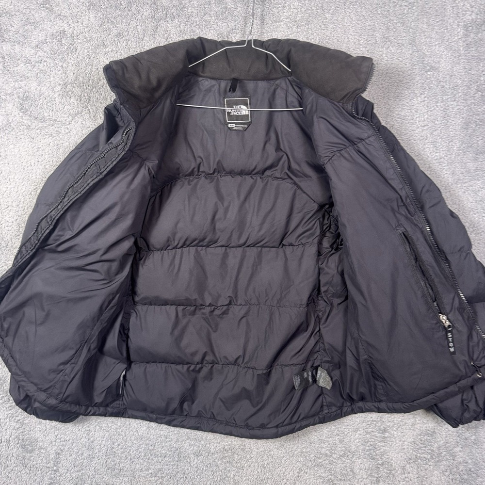 North Face Nuptse Jacket Womens M 700 Goose Down Black Puffer A254 Vintage Y2K - Picture 10 of 15